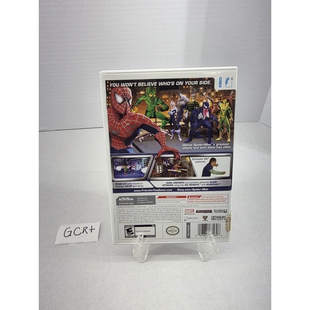 Spider-Man: Friend or Foe Wii Video Game Action Adventure Co-Op